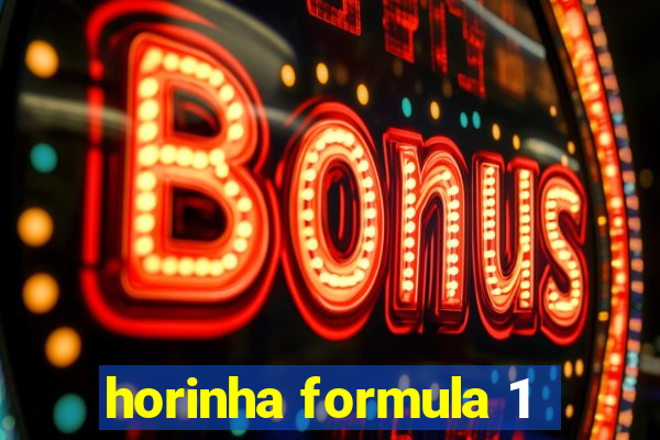 horinha formula 1